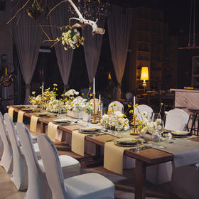 《暮光之城》-悬挂西餐桌花设计