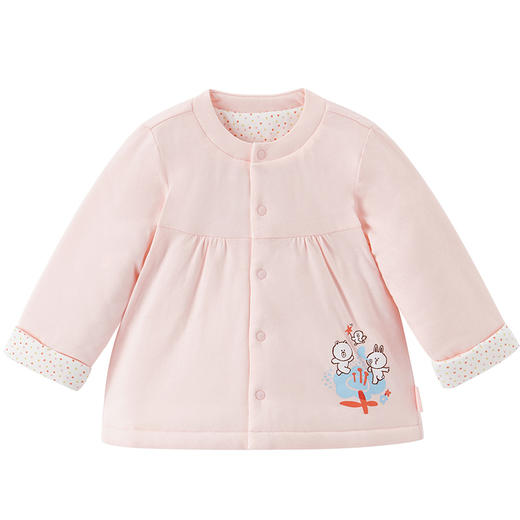 英氏女宝宝夹棉保暖家居服上衣裤子套装YZJDJ31003A YZJHJ31010A 商品图4