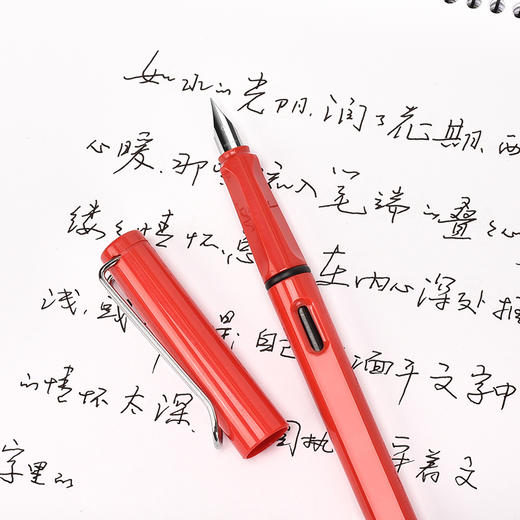 【学习办公正姿钢笔】0.38mm明尖EF尖可换墨囊小学生三年级矫姿钢笔直液式铱金笔尖练字书法用可擦纯蓝墨囊钢笔替换墨囊水初学者儿童男女孩套装签字笔 商品图2