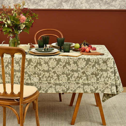 藤蔓宫廷帆布简约餐桌布 商品图0