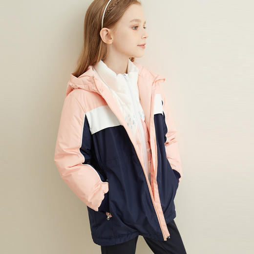 【两件套羽绒外套】21年秋冬新品女童羽绒外套加厚保暖连帽防风外套 商品图3