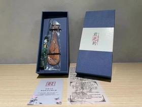 红木古典中国风乐器彩绘书签礼盒装