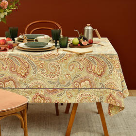 经典宫廷佩斯利中国风布艺餐桌布