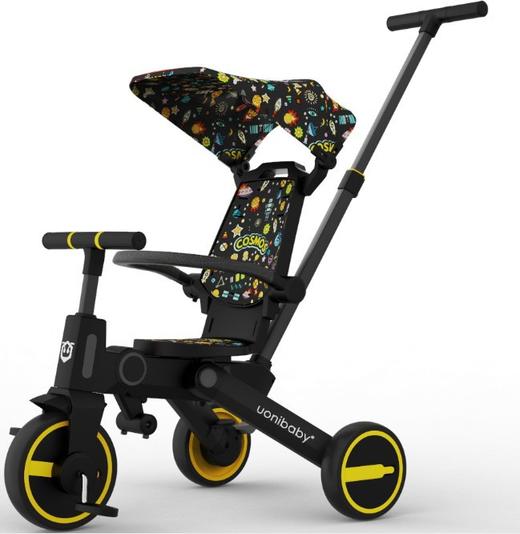 【母婴用品】uonibaby多功能三轮车溜娃神器儿童手推车轻便折叠婴儿换向脚踏车 商品图0