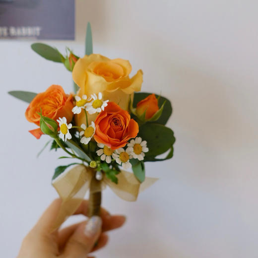 橙色系胸花 商品图1