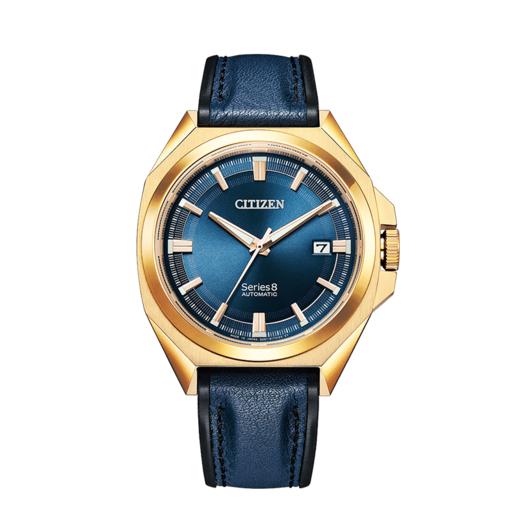 西铁城日本正品全新Series8系列商务休闲不锈钢镀玫瑰金色日历机械表NB6012-18L 商品图1