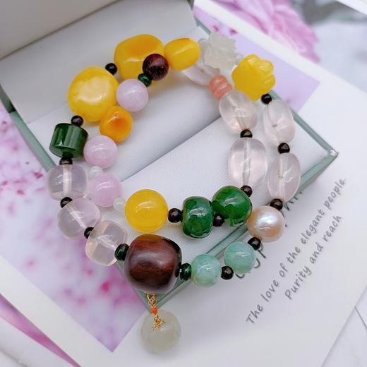 粉晶蜜蜡2圈手串 商品图1