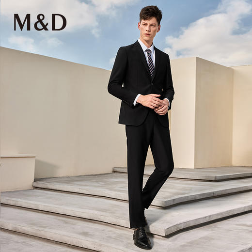 [西服套装]MD名盾TR混纺面料易打理礼服职业商务正装男西服西装 商品图2