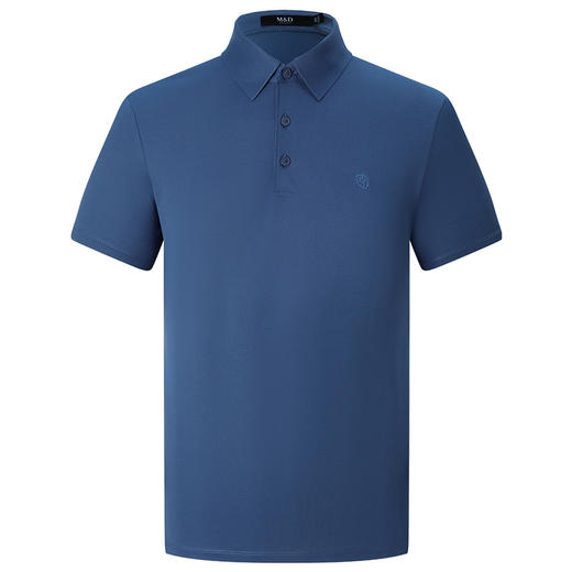M＆D/名盾男装早秋商务风纯色绣logo翻领短袖经典POLO衫男 商品图4