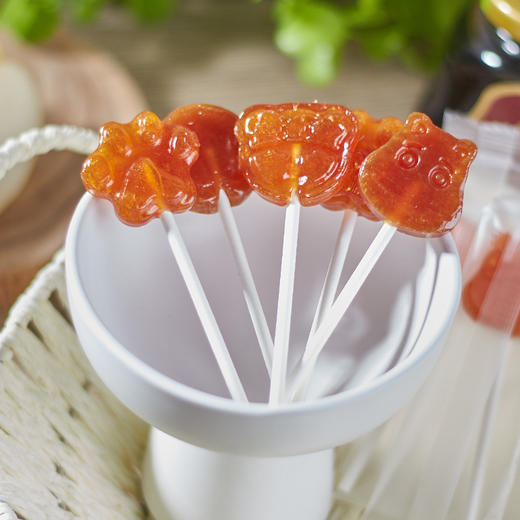 陈皮梨膏棒棒糖 用新会8个陈皮 金川梨膏棒棒糖儿童休闲零食9克*12支/罐 商品图6