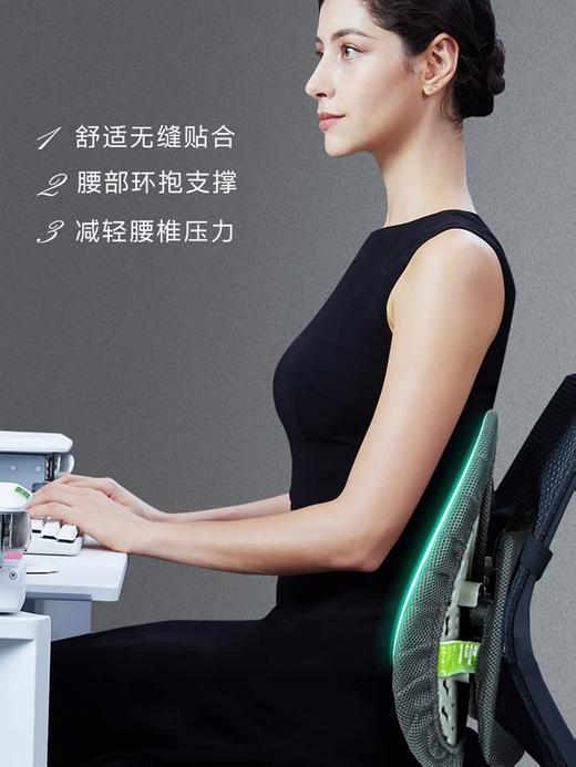 【俞敏洪同款 久坐人士必备】经典款米乔人体工学汽车腰靠腰垫冬季办公室车座背护腰间盘突出椅子透气 商品图1