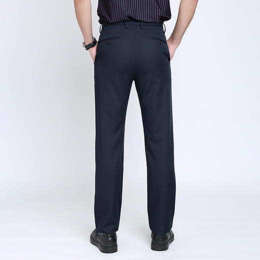 名盾直筒休闲裤男士夏季薄款微弹商务长裤子新款宽松职业西装裤子 商品图2