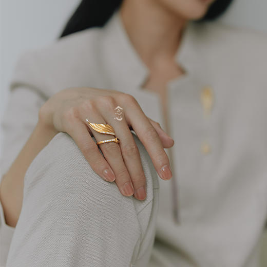 戒指 | 金仙鹤长嘴戒指 商品图2