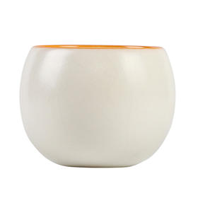 元本道汝窑主人杯开片可养象牙白功夫小茶杯单杯