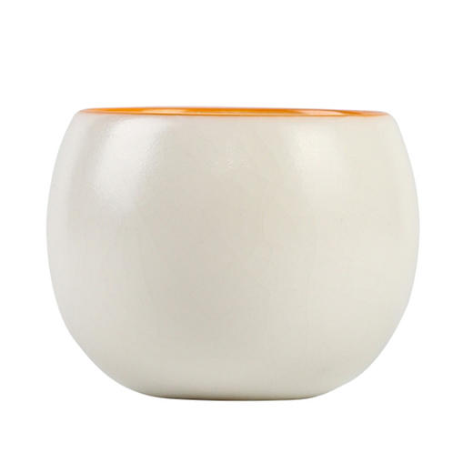 元本道汝窑主人杯开片可养象牙白功夫小茶杯单杯 商品图0