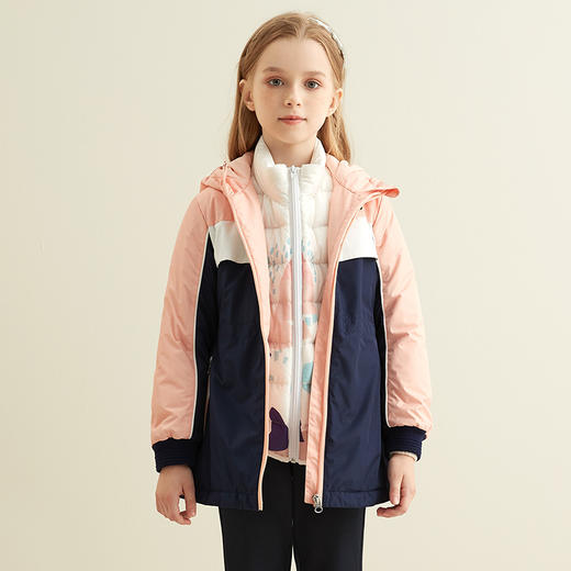 【两件套羽绒外套】21年秋冬新品女童羽绒外套加厚保暖连帽防风外套 商品图8