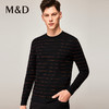 MD名盾男装羊毛针织衫商务休闲长袖条纹保暖毛衣男 商品缩略图0