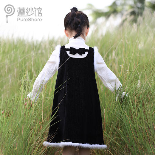 pureshare 女童秋装连衣裙洋气新款中大童套装背心公主裙子-小美好 商品图4