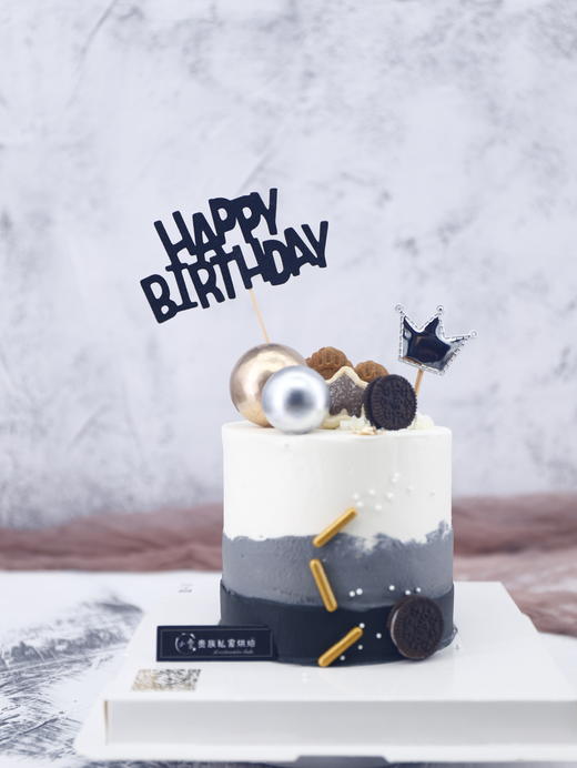 男士三色简约蛋糕1（图片4寸效果图） 商品图0
