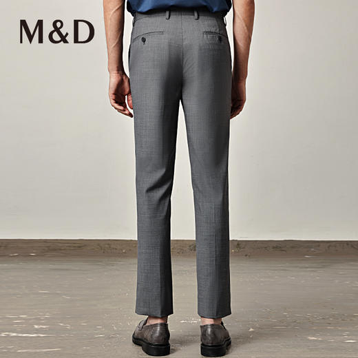 MD名盾春夏新款羊毛商务休闲西装裤正装修身长裤毛料垂感 商品图3