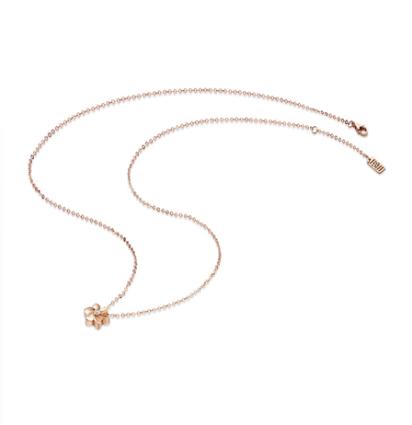 周大福1811系列18K金镶钻芯项链 商品图2