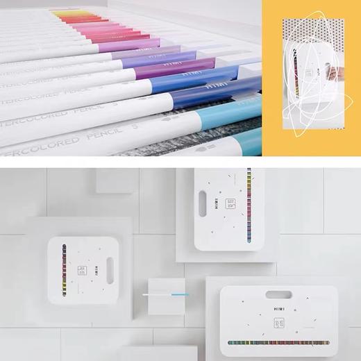 HIMI米娅油性彩铅 24色36色48色水溶彩铅笔彩色铅笔手绘专业学生用水溶性画笔套装 商品图4