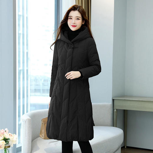 YGYL2107 羽绒服女中长款新款冬季韩版女装白鸭绒服女士羽绒服 商品图5