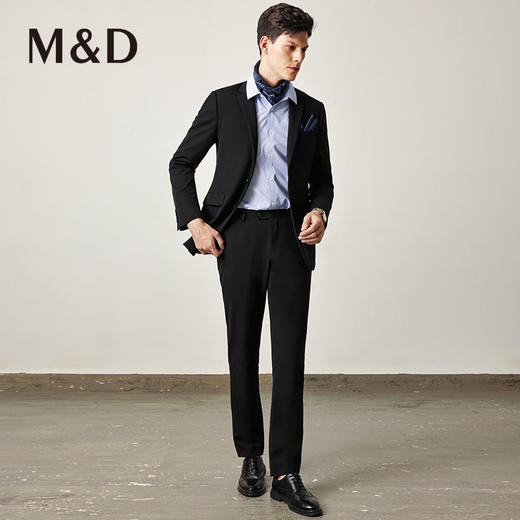 [西服套装]【四面弹】名盾商务休闲西装弹力修身正装西服婚礼伴郎 商品图1