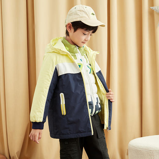 【童装羽绒两件套】21年秋冬新品童装外套连帽防风加厚保暖两件套 商品图5