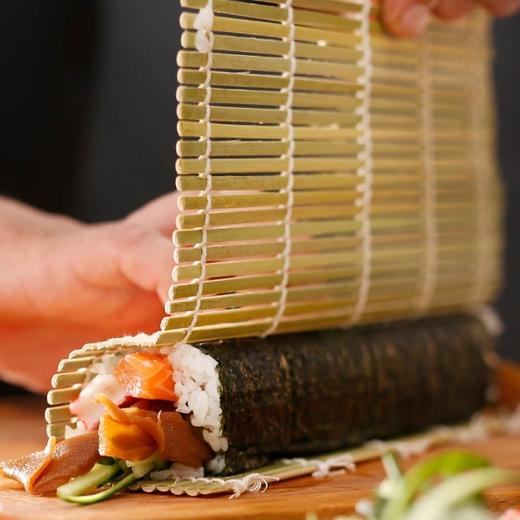青皮寿司竹帘 寿司帘 寿司卷帘  寿司料理工具海苔卷 商品图0
