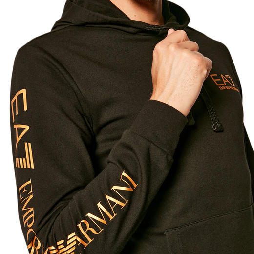 EMPORIO ARMANI 男士黑色卫衣 6HPM18-PJ05Z-1203 商品图3