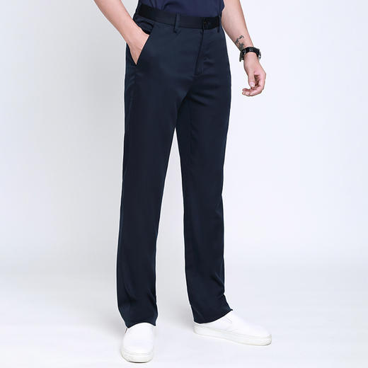 MD薄款休闲裤男士夏季新款弹力宽松商务西裤职业免烫直筒西装长裤 商品图1