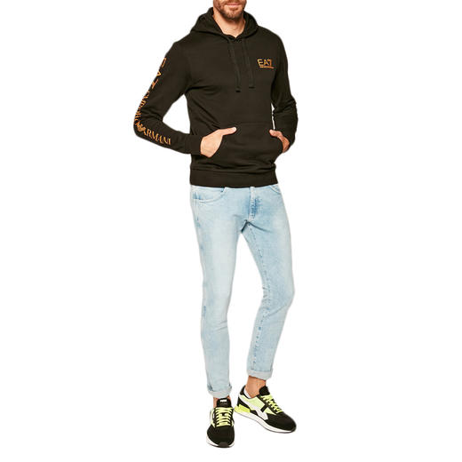 EMPORIO ARMANI 男士黑色卫衣 6HPM18-PJ05Z-1203 商品图4