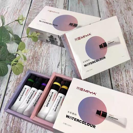 米娅颜料套装12色18色水彩画颜料（10盒装） 初学者艺考生专业美术绘画专用 商品图0