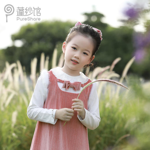pureshare 女童秋装连衣裙洋气新款中大童套装背心公主裙子-小美好 商品图0