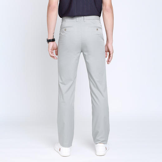 名盾宽松直筒休闲裤男夏季薄款商务职业长裤新款中腰男装西装裤子 商品图3