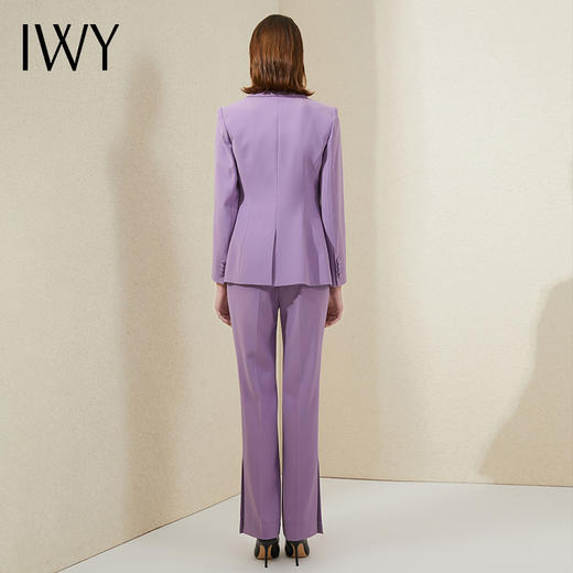 IWY/复古紫色正装套装女高端售楼部置业顾问职业装新款商务气质工作服	213202C1+P3 商品图3