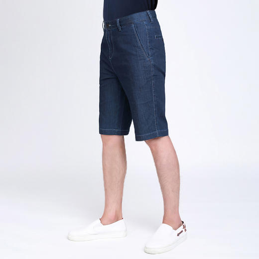 MD名盾夏季薄款宽松牛仔短裤微弹男士休闲时尚直筒牛仔五分裤 商品图1