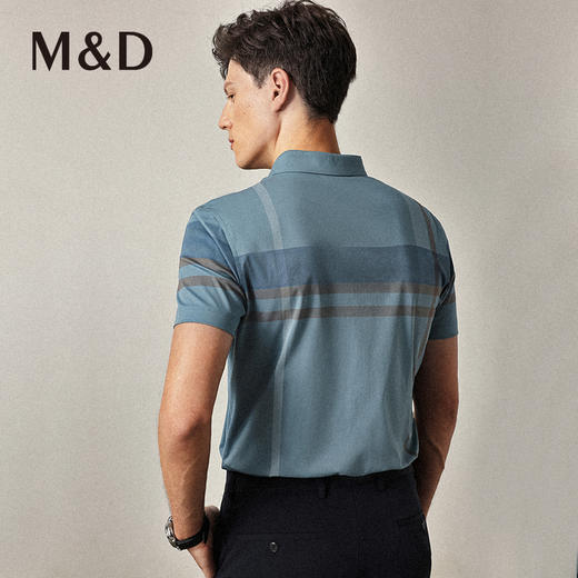 M＆D/名盾短袖衬衫男早秋商务休闲高弹百搭短袖衬衣职业上装 商品图3