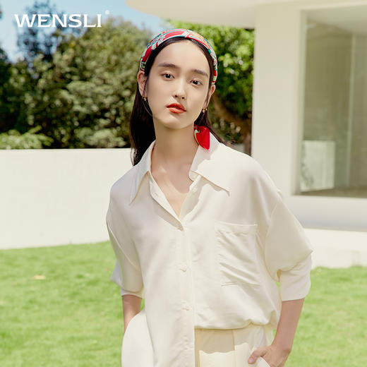 双面印花中方巾-馨语 商品图3