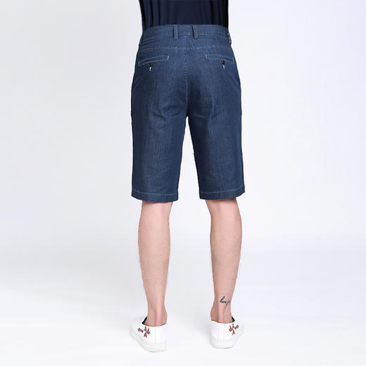 MD名盾夏季薄款宽松牛仔短裤微弹男士休闲时尚直筒牛仔五分裤 商品图2