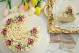 【老式白脱奶油蛋糕】童年的回忆，硬质奶油霜蛋糕