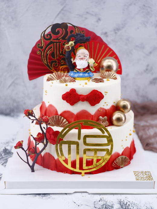 寿公/寿婆蛋糕3（图片为双层效果图） 商品图1