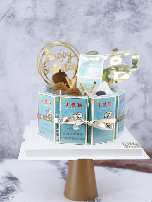 香烟特殊款式蛋糕送长辈送同事（烟价格不同，此款需要咨询小雪定制） 商品图1