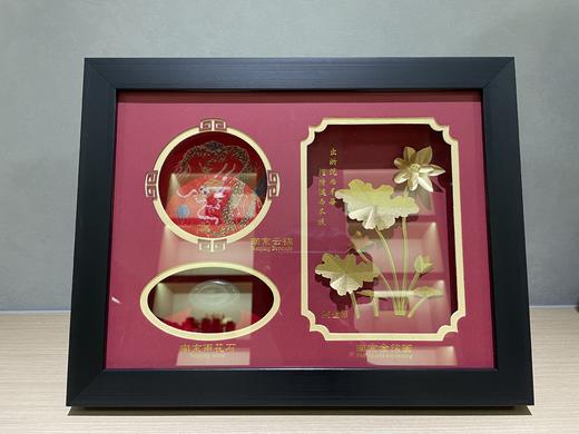 金陵三宝（云锦雨花石金箔） 商品图0