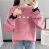 【服饰鞋包】卫衣女秋冬新款圆领宽松印花假两件百搭上衣潮流女装 商品缩略图3