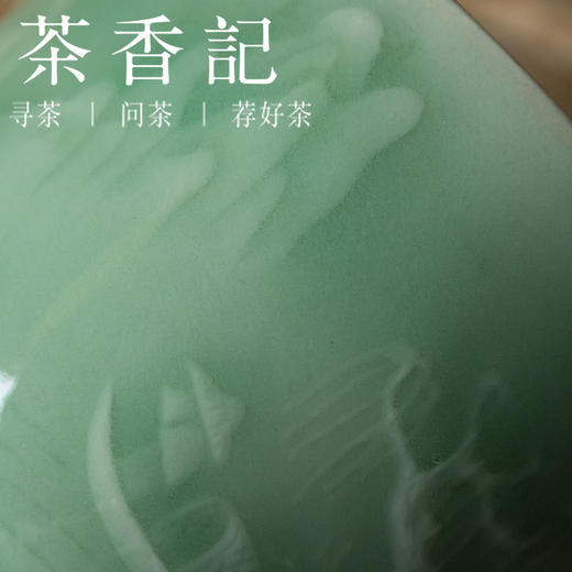 茶香记 陈克萍 粉青手工杯 直口山水杯 弟窑 手作 简约 商品图2