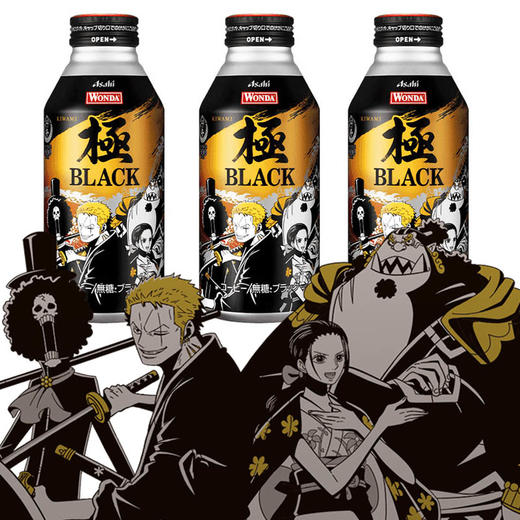 日本ASAHI/朝日海贼王联名周边限定款收藏版微糖无糖牛奶咖啡 商品图2
