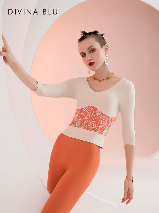 DIVINABLU戛纳系列束身八分袖戛纳裸感八分袖08 商品图0