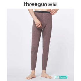 Threegun三枪 【花灰密棉】磨毛男士打底长裤秋裤-60999B911
